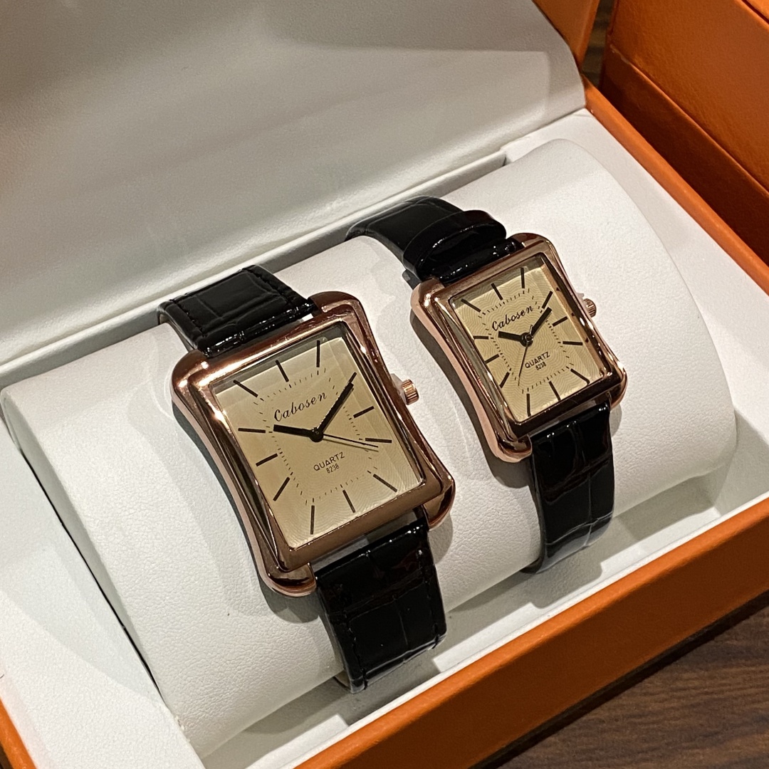 Couple Watch Quartz Movement B - Leather Watch Band Men avis et prix