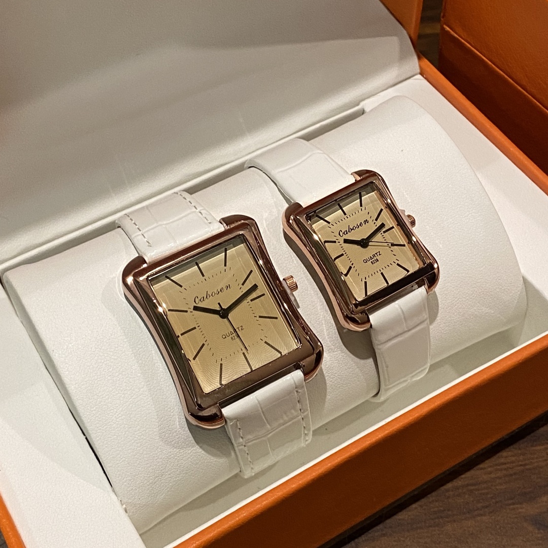 Couple Watch Quartz Movement B - Leather Watch Band Men avis et prix