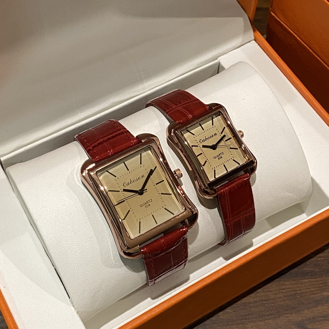 Couple Watch Quartz Movement B - Leather Watch Band Men avis et prix