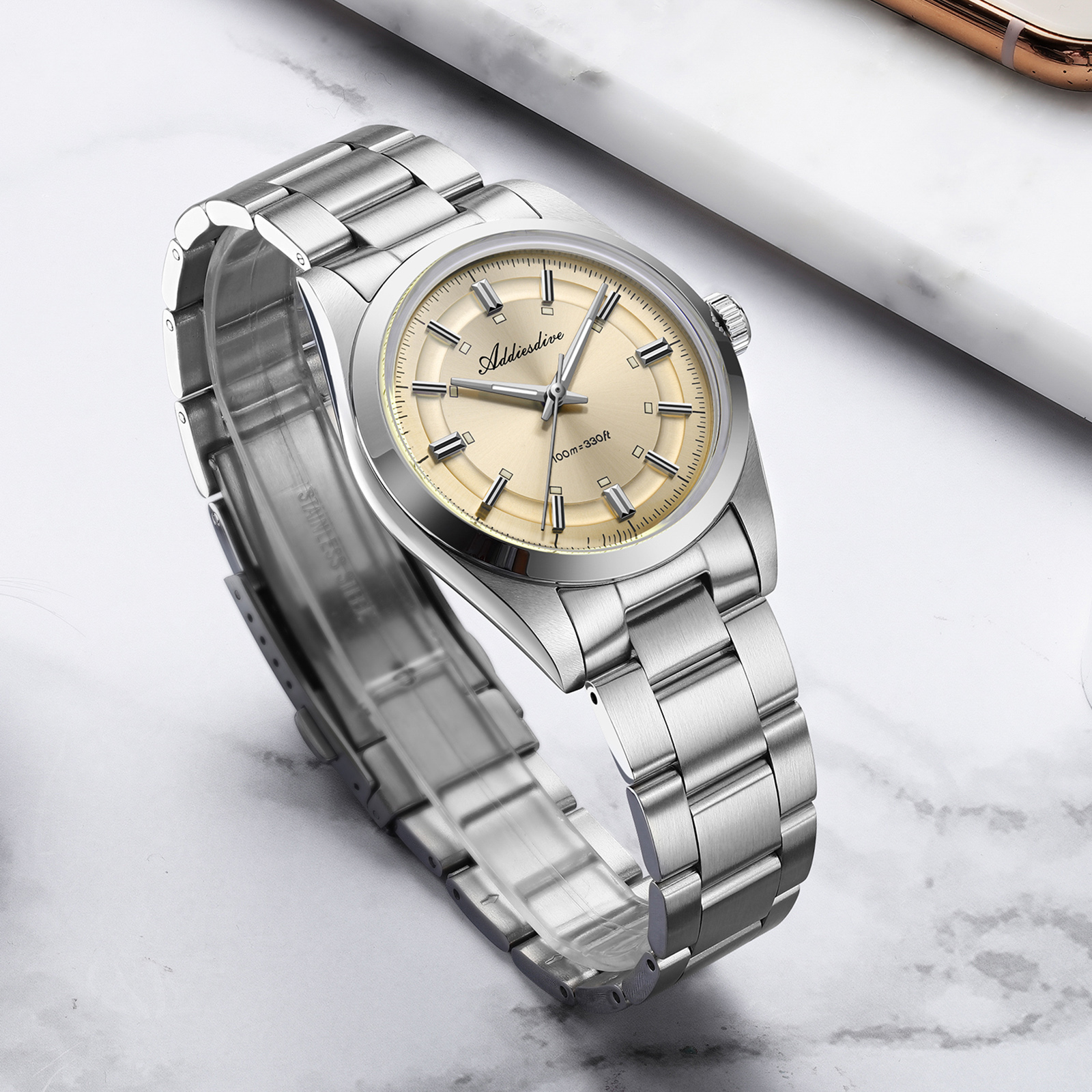 ADDIESDIVE Super Luminous Japa - Stainless Bracelet Diver avis et prix