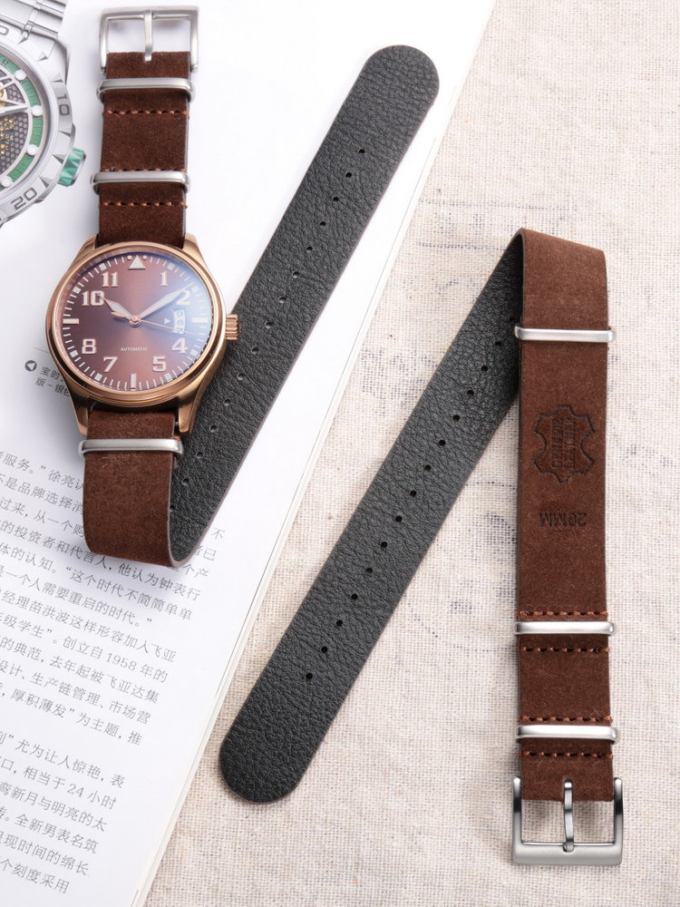 HEMSUT Genuine Leather Watch B - Tropic Strap Vintage avis et prix