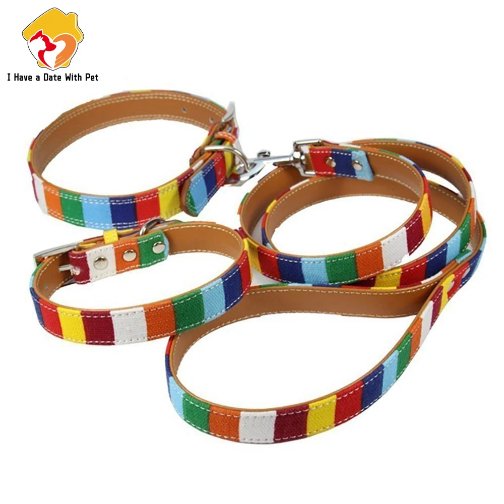 (1 collar+1 leash)  S M L XL X - Leather Strap Quick Release avis et prix