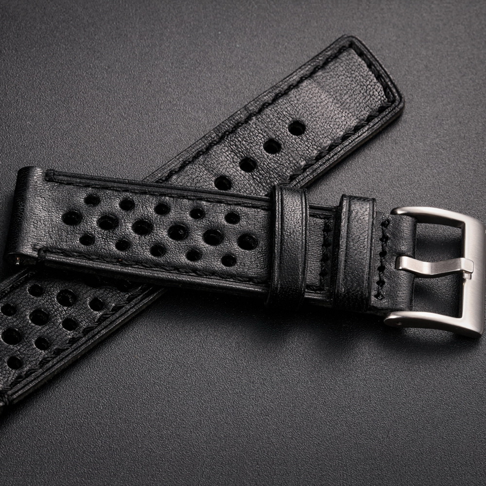 Hemsut Genuine Leather Watch B - Leather Strap Quick Release avis et prix