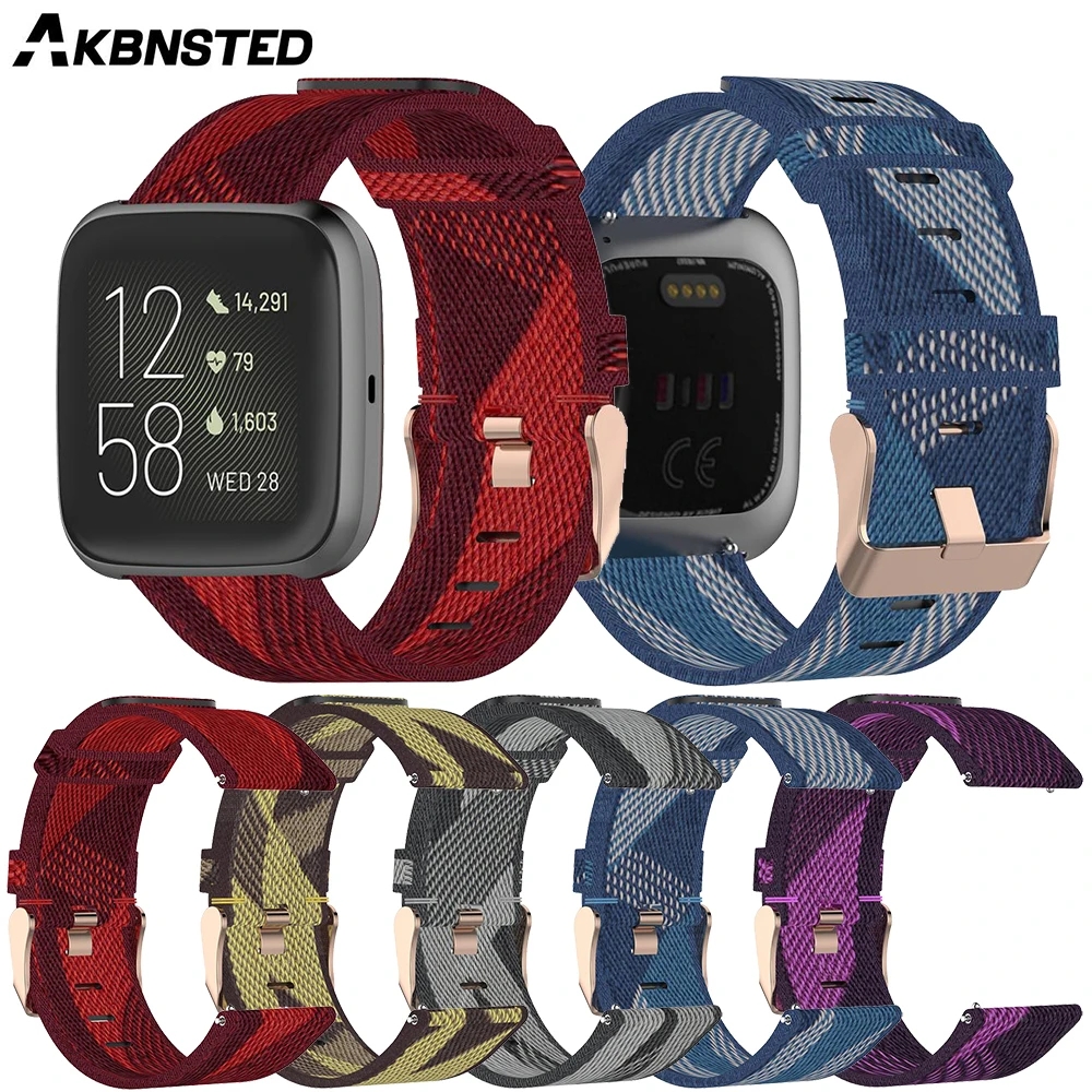 AKBNSTED 22MM Camouflage Nylon - Canvas Strap Watch avis et prix