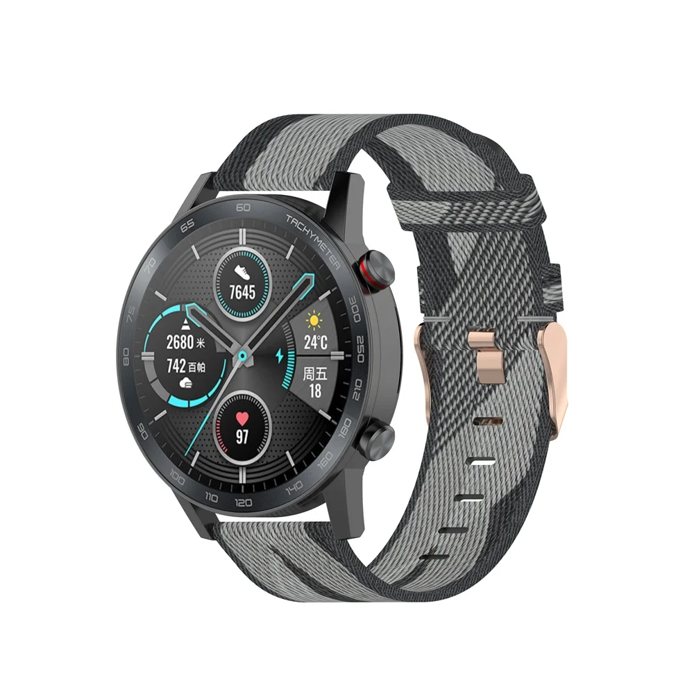 AKBNSTED 22MM Camouflage Nylon - Canvas Strap Watch avis et prix
