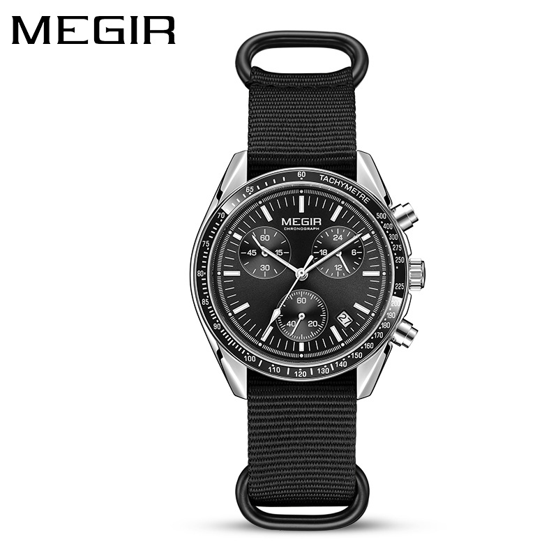 MEGIR 2247 New Luxury Men's Wa - Canvas Strap Watch avis et prix