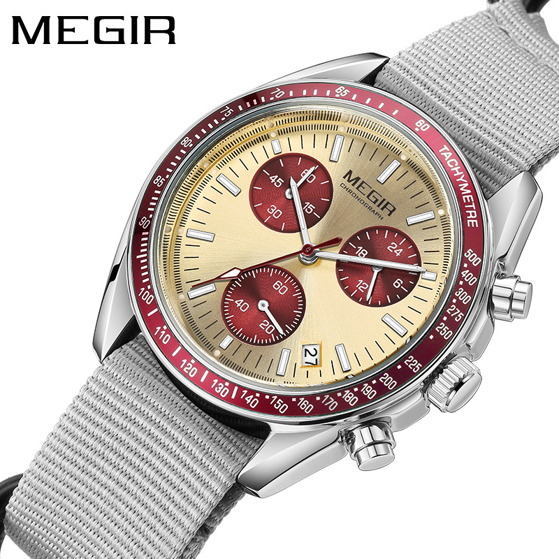 MEGIR 2247 New Luxury Men's Wa - Canvas Strap Watch avis et prix