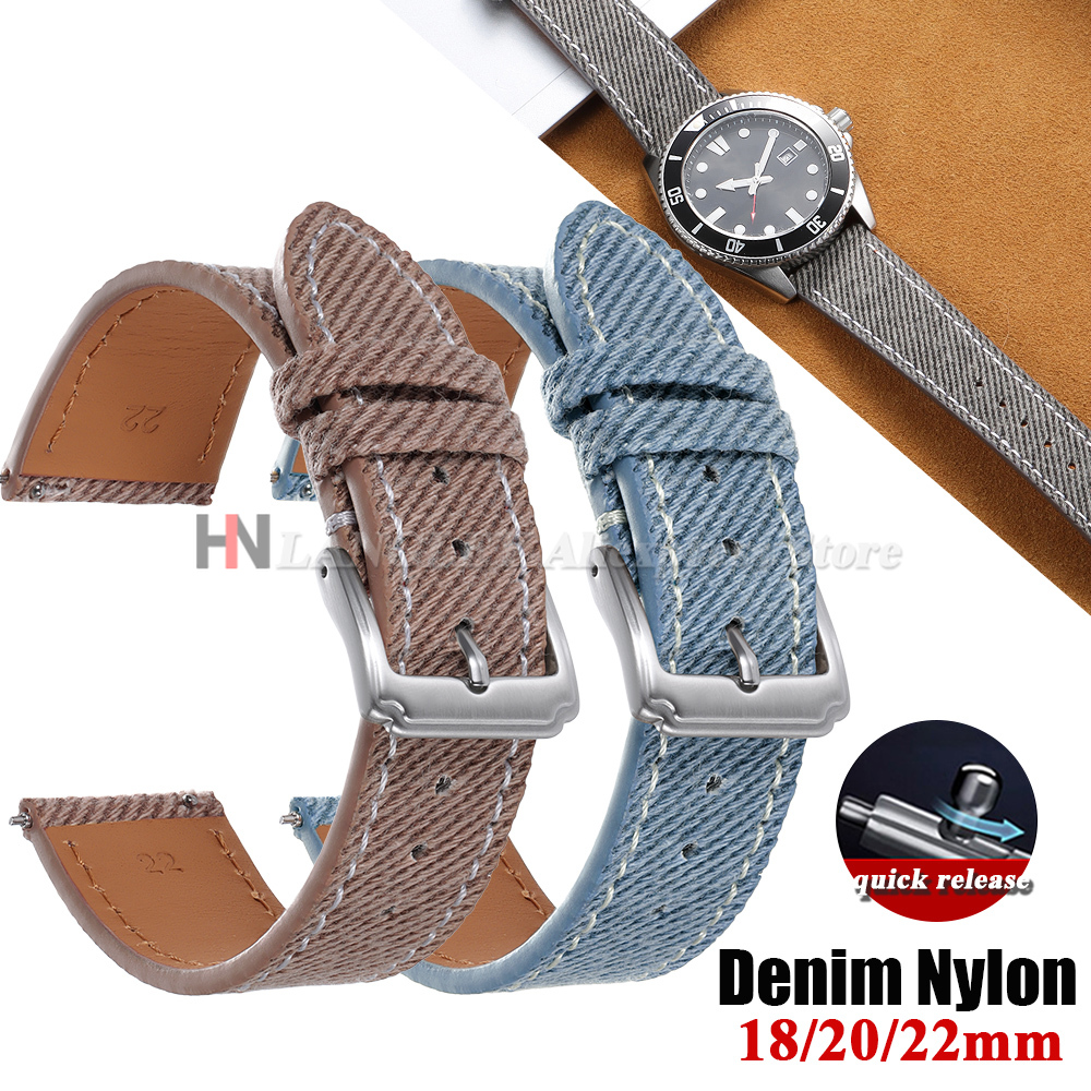 Denim Nylon Watch Strap Canvas - Canvas Strap Watch avis et prix