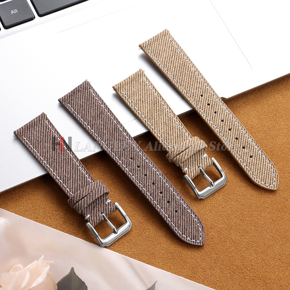 Denim Nylon Watch Strap Canvas - Canvas Strap Watch avis et prix