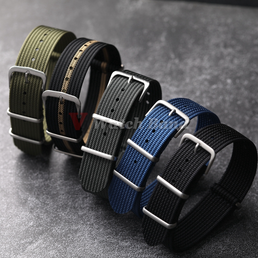 New Ribbed Nylon Watchband Nyl - Nato Strap Nylon avis et prix