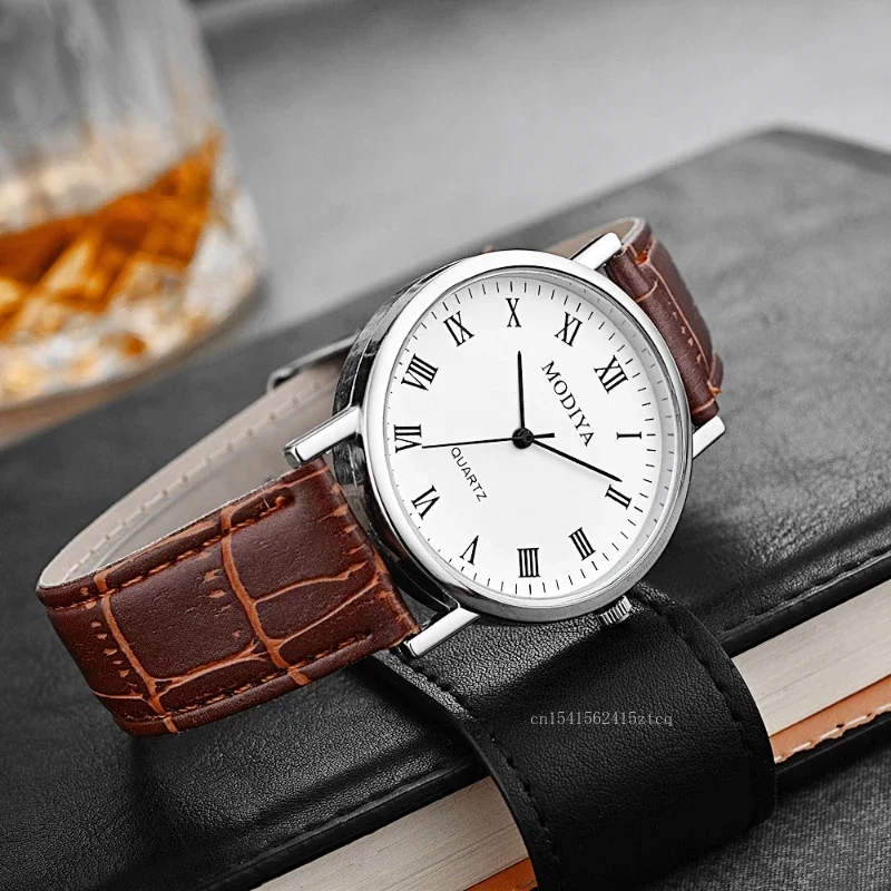 Men's Watches Business Wrist W - Leather Watch Band Men avis et prix