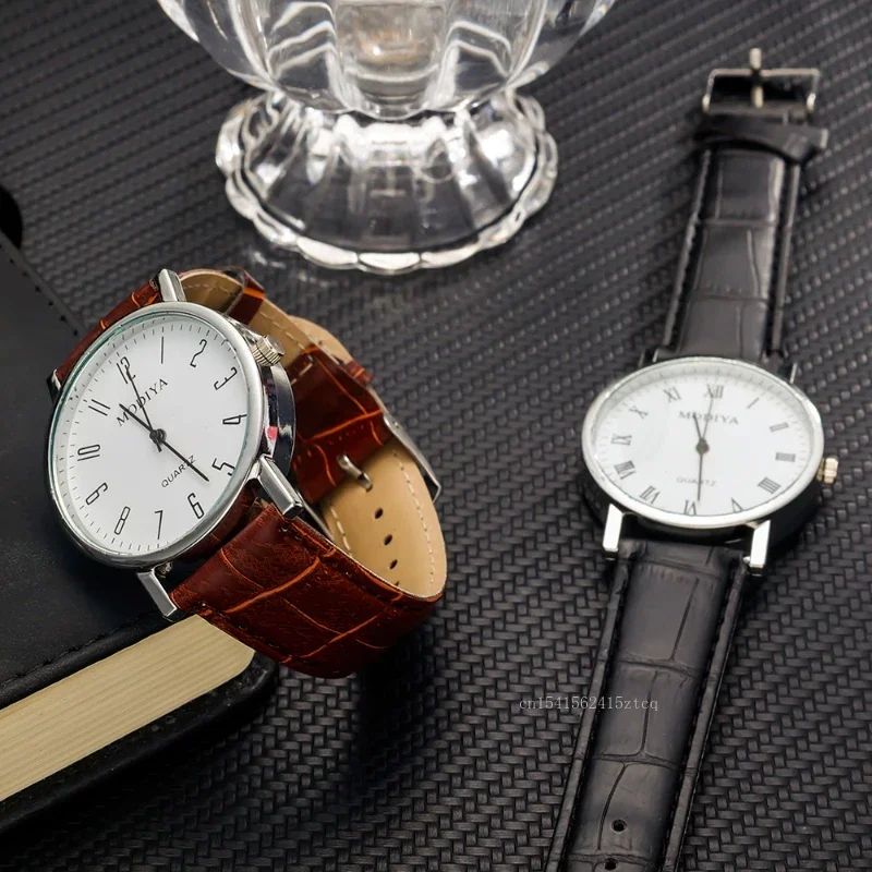 Men's Watches Business Wrist W - Leather Watch Band Men avis et prix