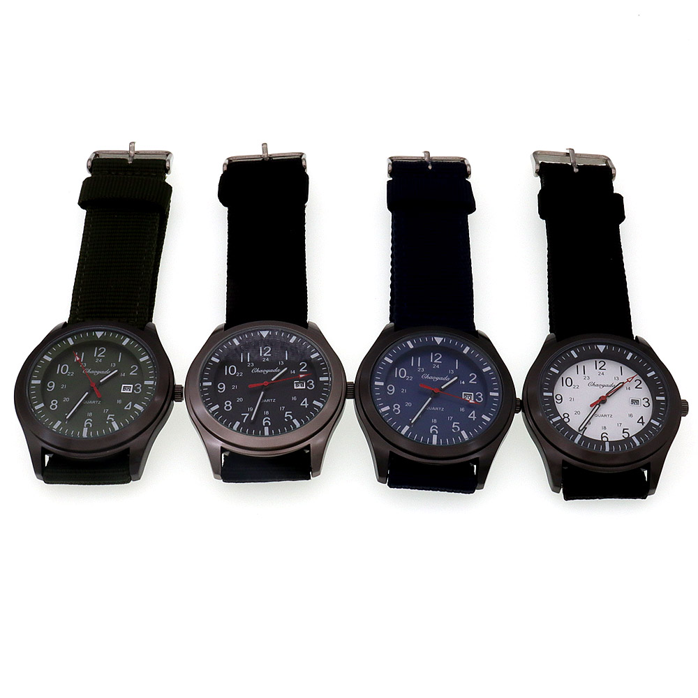 Luxury Men's Quartz Watch Spor - Canvas Strap Watch avis et prix