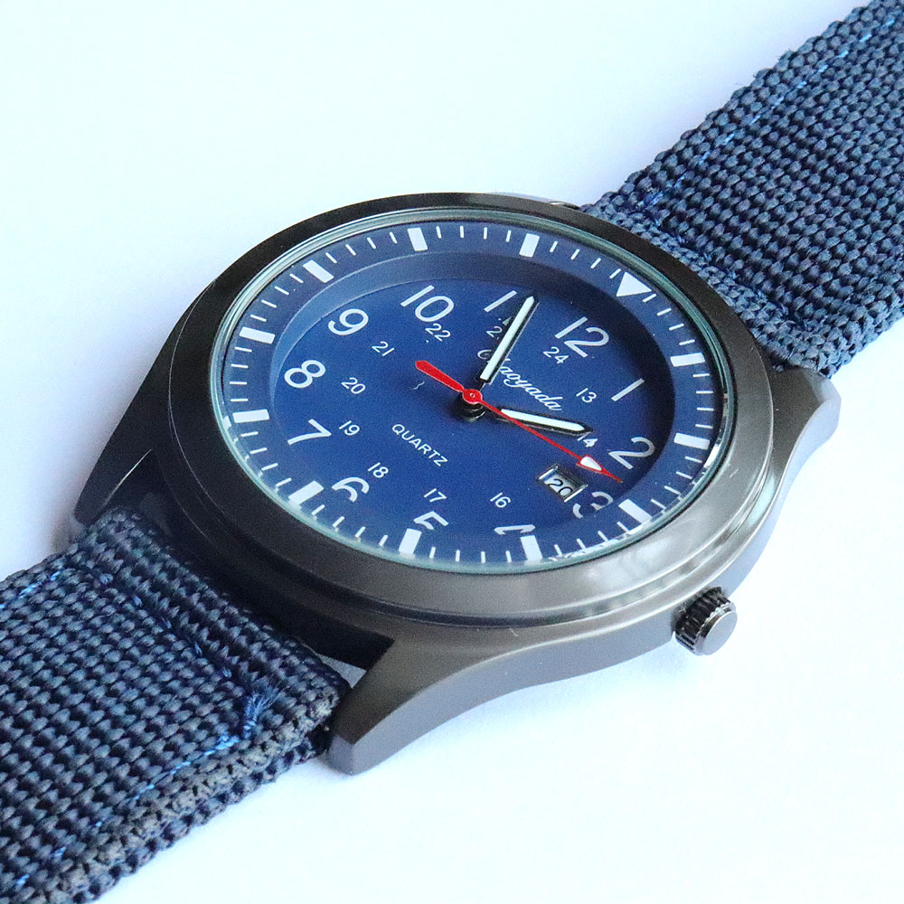 Luxury Men's Quartz Watch Spor - Canvas Strap Watch avis et prix