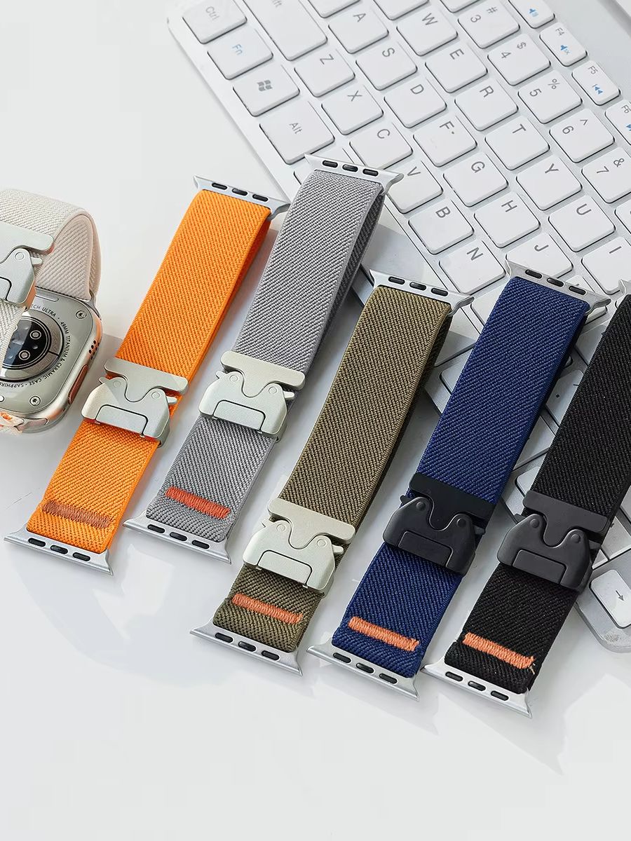 For Apple Watch Band Nylon Ela - Parachute Strap Elastic avis et prix