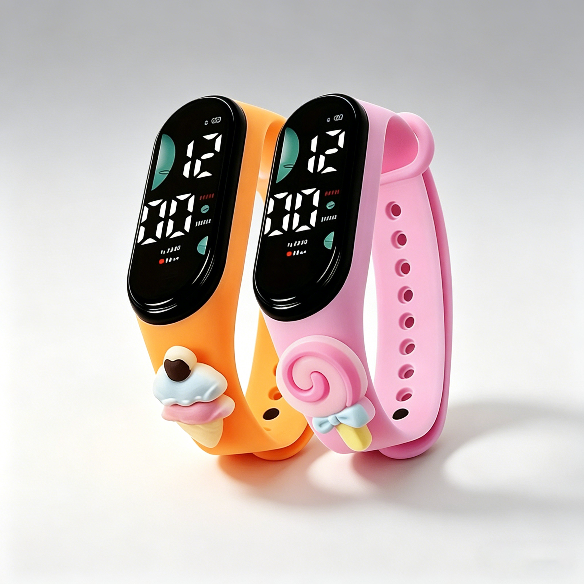 Cute 3D Cartoon Digital Watch  - Silicone Band Women avis et prix