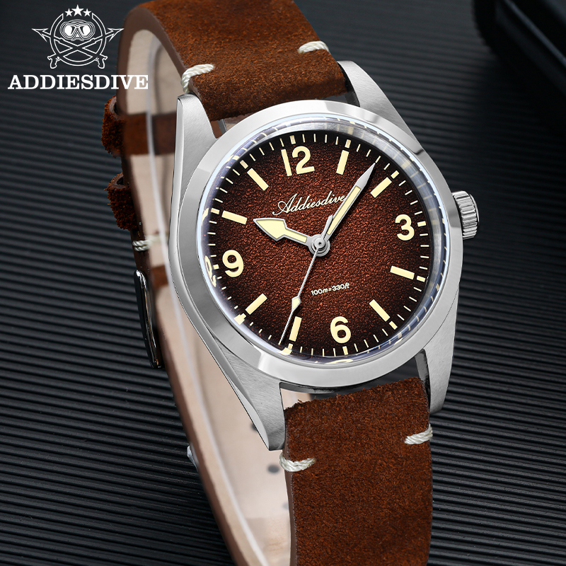 ADDIESDIVE Japan 2035 Super Lu - Suede Strap Watch avis et prix