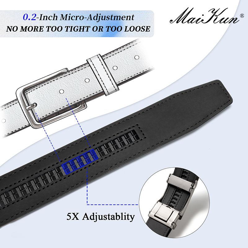 Maikun Brown Leather Ratchet B - Leather Strap Quick Release avis et prix