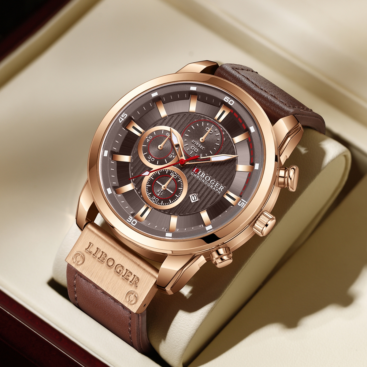 Business Men Quartz Watch High - Leather Watch Band Men avis et prix