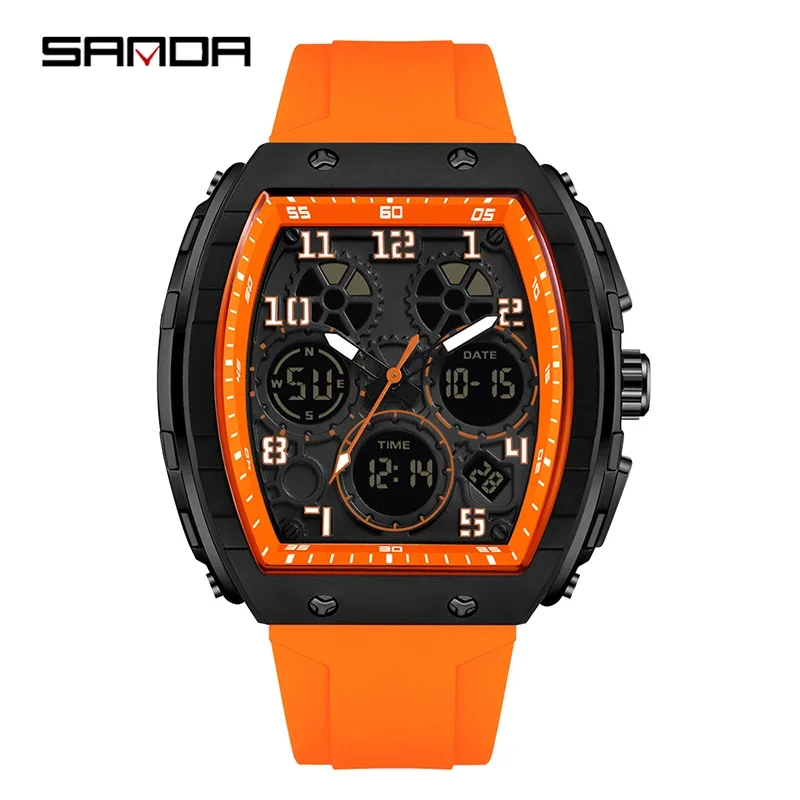 SANDA 6157 New Fashion Men's E - Rubber Strap Diver avis et prix