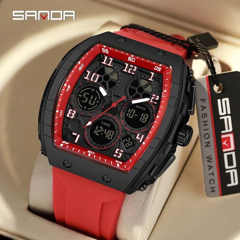 SANDA 6157 New Fashion Men's E - Rubber Strap Diver avis et prix