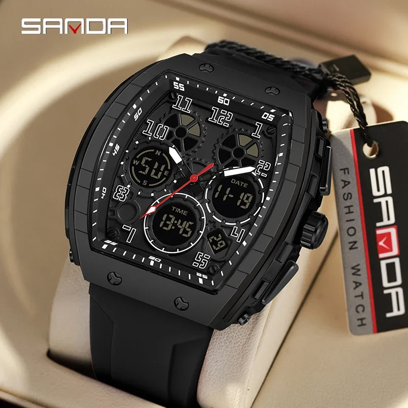 SANDA 6157 New Fashion Men's E - Rubber Strap Diver avis et prix