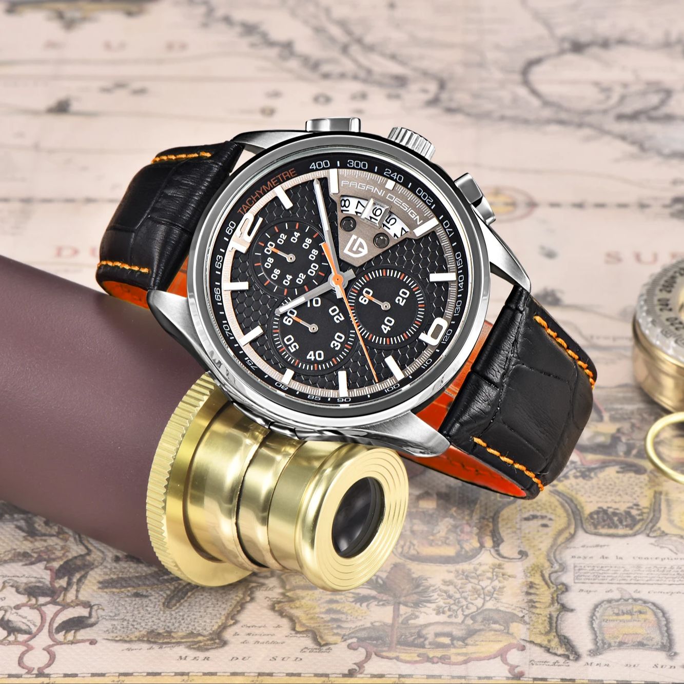 Pagani PD3306 Mens Quartz Watc - Leather Watch Band Men avis et prix