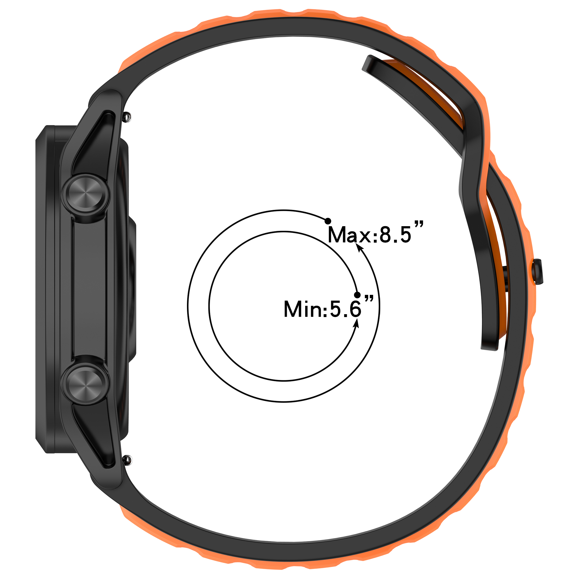 20 22mm Silicone Strap For Pol - Silicone Watch Band 22Mm avis et prix