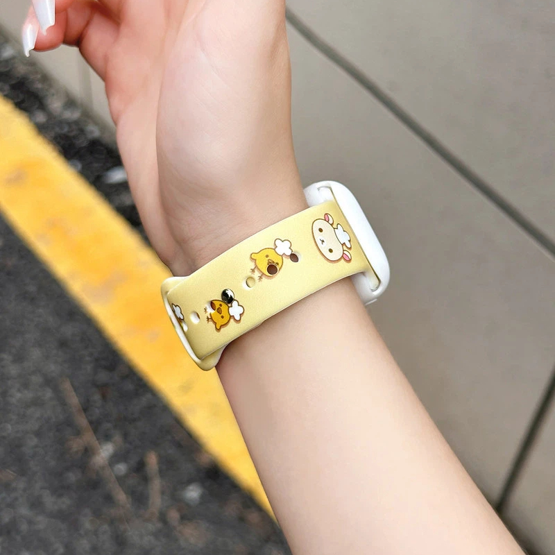 Cute Rilakkuma Print Silicone  - Silicone Band Women avis et prix