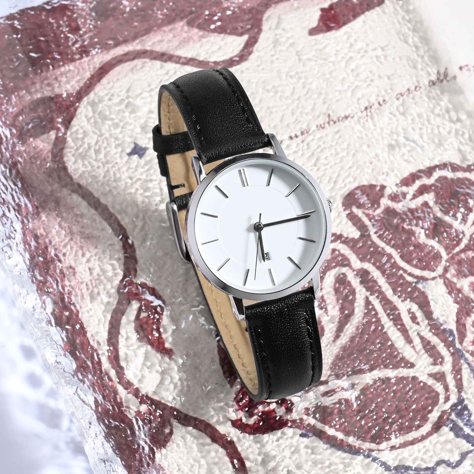 ANBEER Calfskin Watch Strap Wo - Leather Strap Quick Release avis et prix