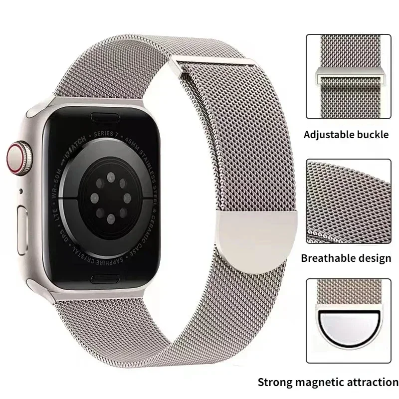 Magnetic Loop Strap For Apple  - Milanese Loop Magnetic avis et prix