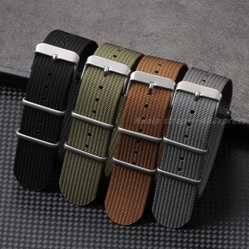 Ribbed Nylon Watch Strap 18mm  - Nato Strap Nylon avis et prix