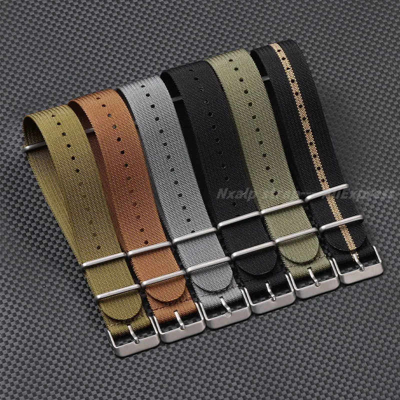 Ribbed Nylon Watch Strap 18mm  - Nato Strap Nylon avis et prix