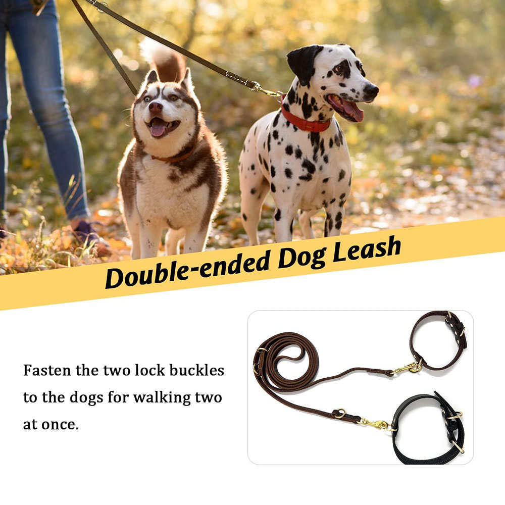 Multi Function Leather Dog Lea - Leather Strap Quick Release avis et prix