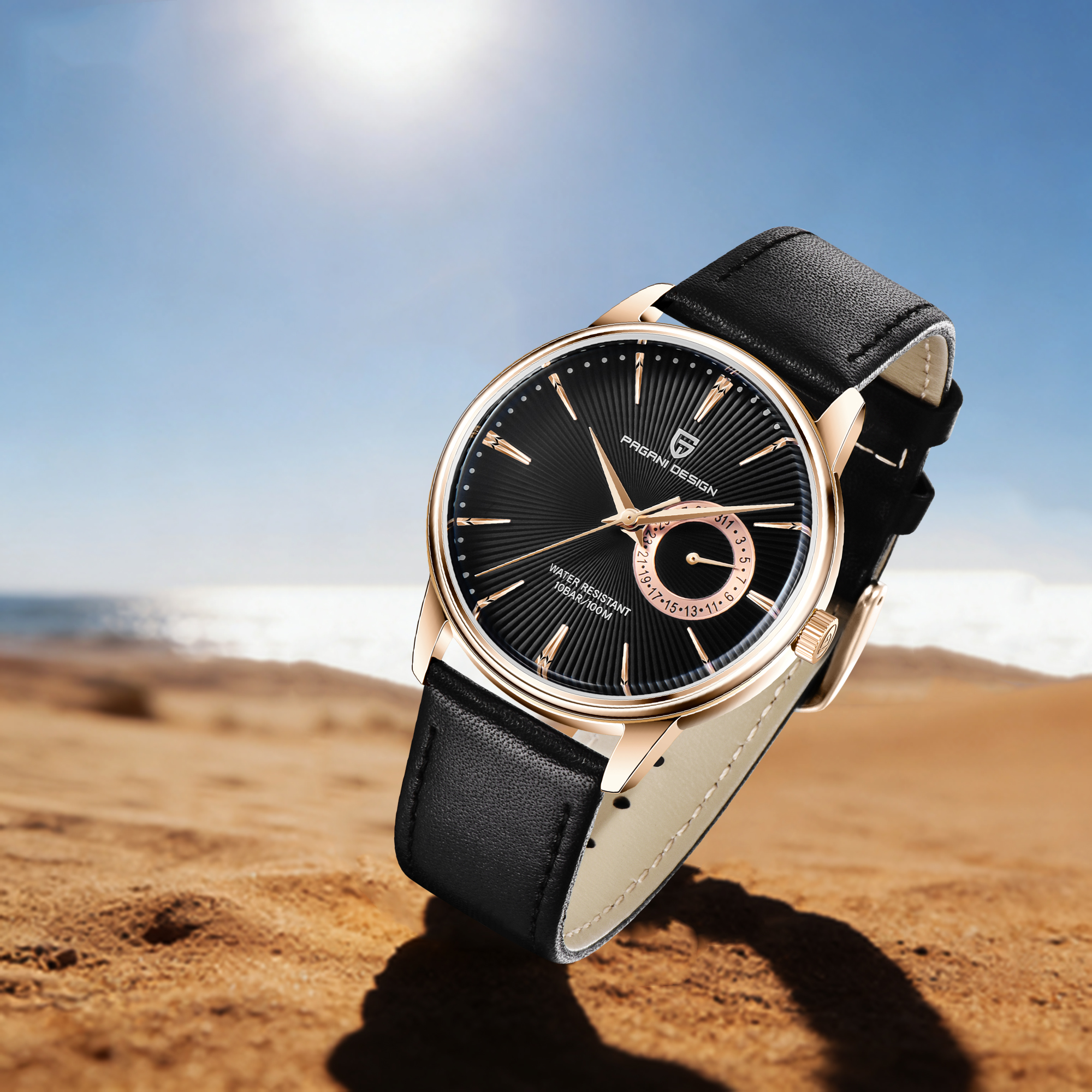 PAGANI DESIGN 2026 Best-Sellin - Leather Watch Band Men avis et prix
