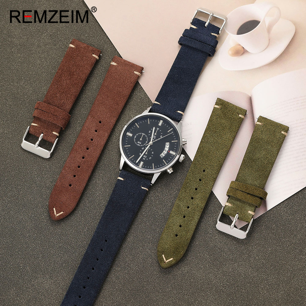 Unisex Suede Leather Watch Bel - Suede Strap Watch avis et prix