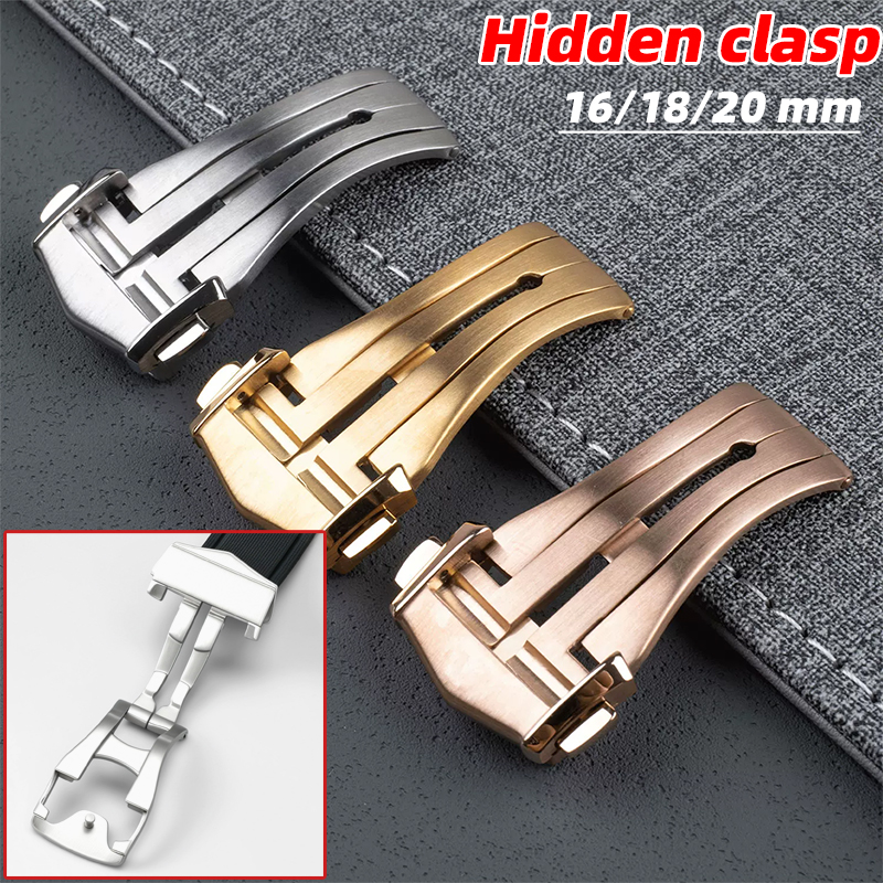 For Omega Deployment Clasp Lea - Butterfly Clasp Deployant avis et prix