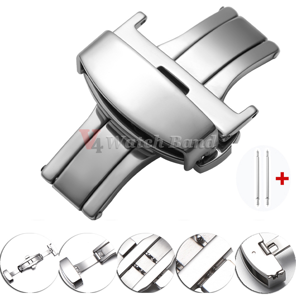 Polished Matte Double Button W - Butterfly Clasp Deployant avis et prix