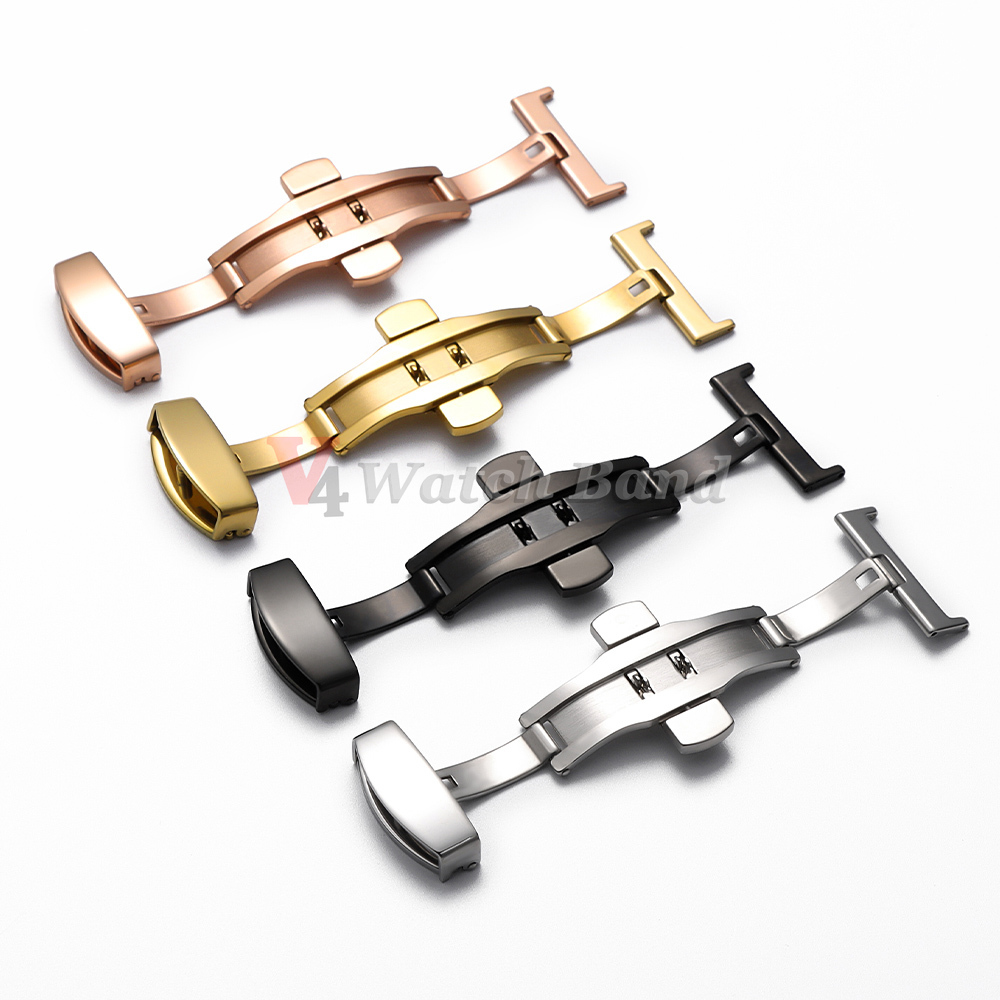 Polished Matte Double Button W - Butterfly Clasp Deployant avis et prix