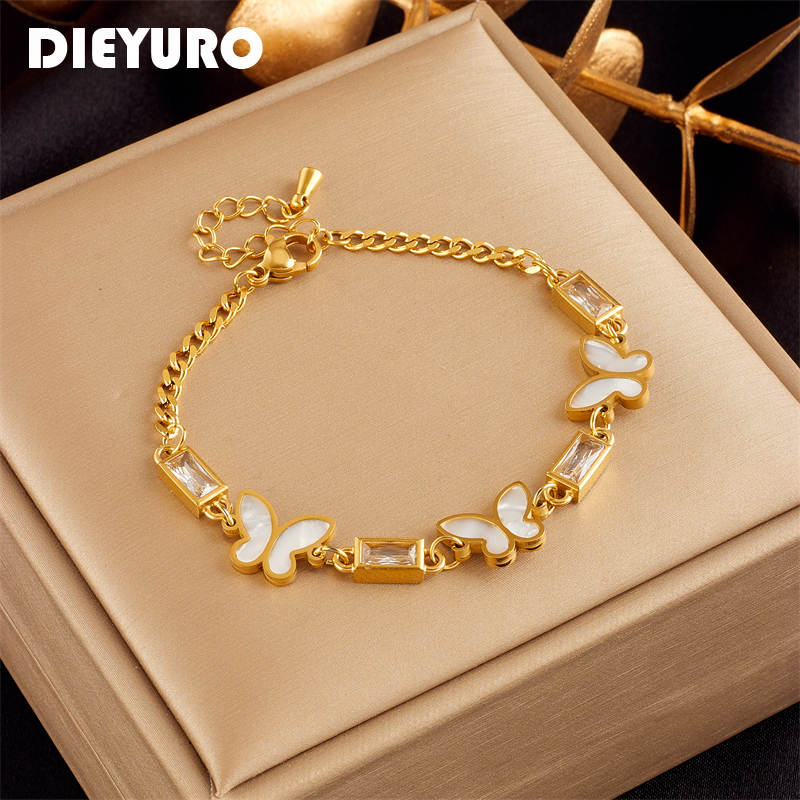 DIEYURO 316L Stainless Steel W - Butterfly Clasp Deployant avis et prix