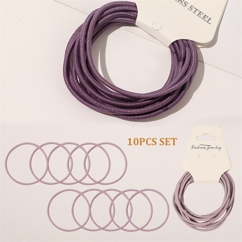 10PCS Women Girls Simple Basic - Silicone Band Women avis et prix