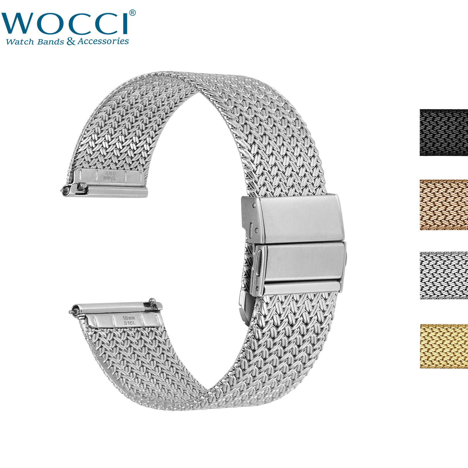 WOCCI Elite Metal Watch Band,  - Mesh Strap Metal avis et prix