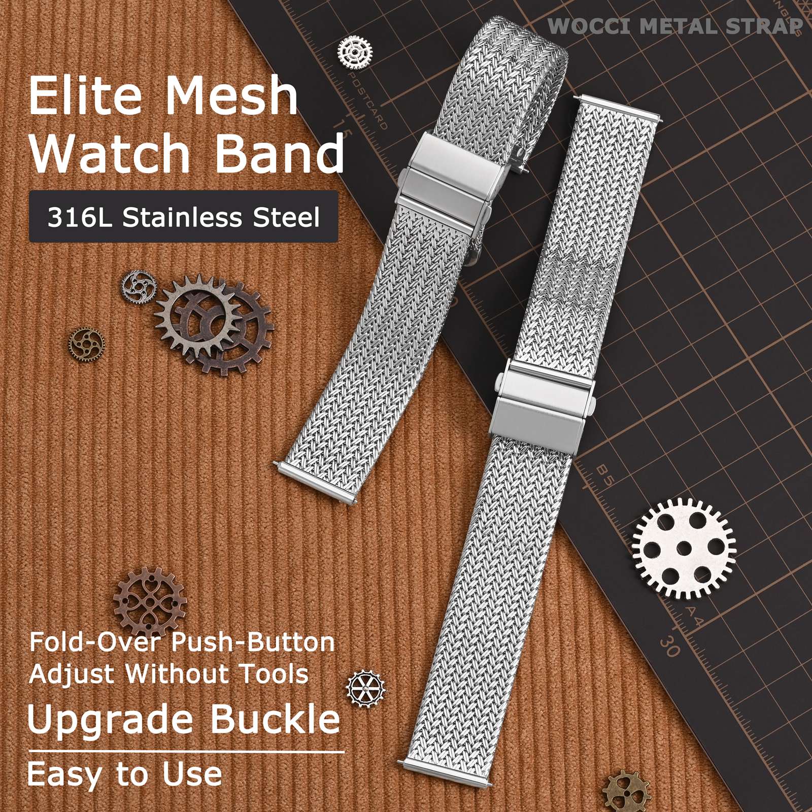 WOCCI Elite Metal Watch Band,  - Mesh Strap Metal avis et prix