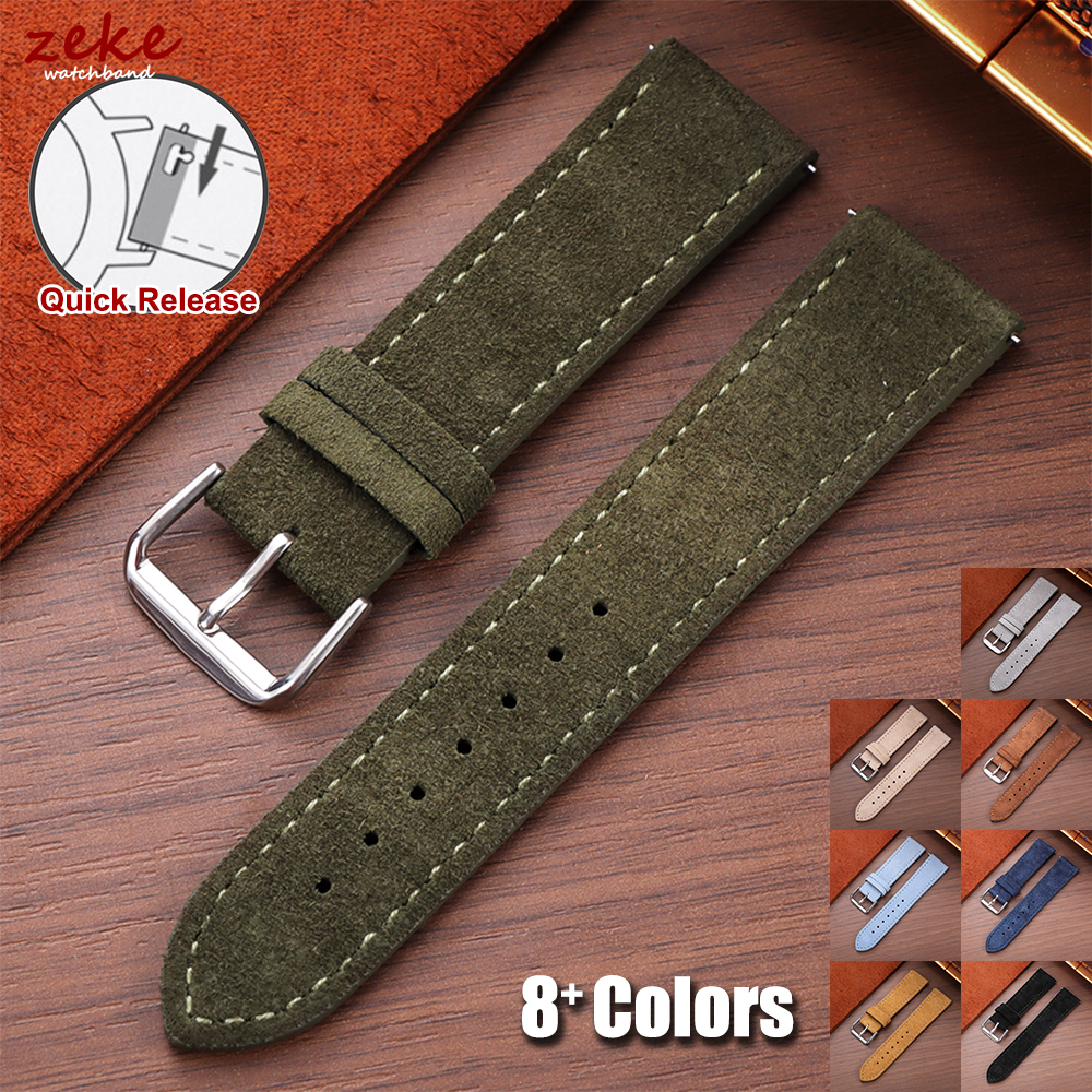 20mm Vintage Suede Cowhide Wat - Suede Strap Watch avis et prix