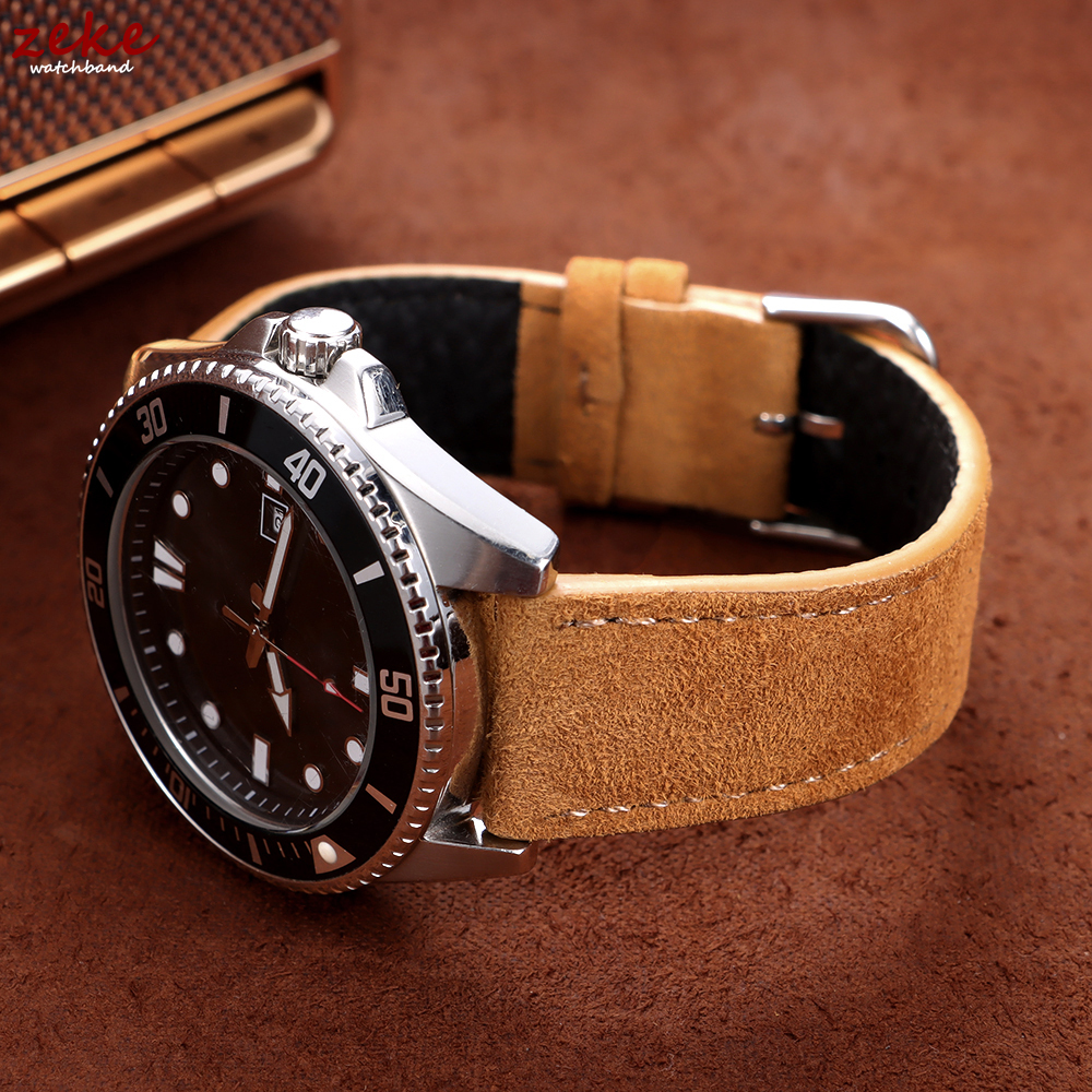 20mm Vintage Suede Cowhide Wat - Suede Strap Watch avis et prix