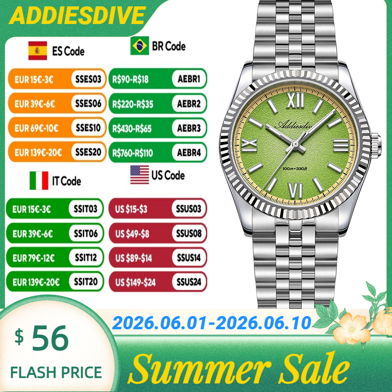 ADDIESDIVE Hight Quality Sapph - Stainless Bracelet Diver avis et prix