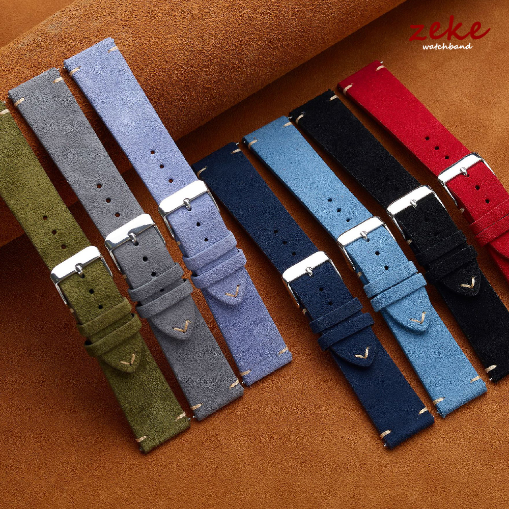 Brown Genuine Leather Watch Ba - Suede Strap Watch avis et prix