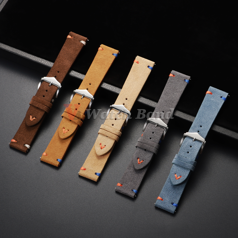 18mm 20mm 22mm Vintage Suede L - Suede Strap Watch avis et prix