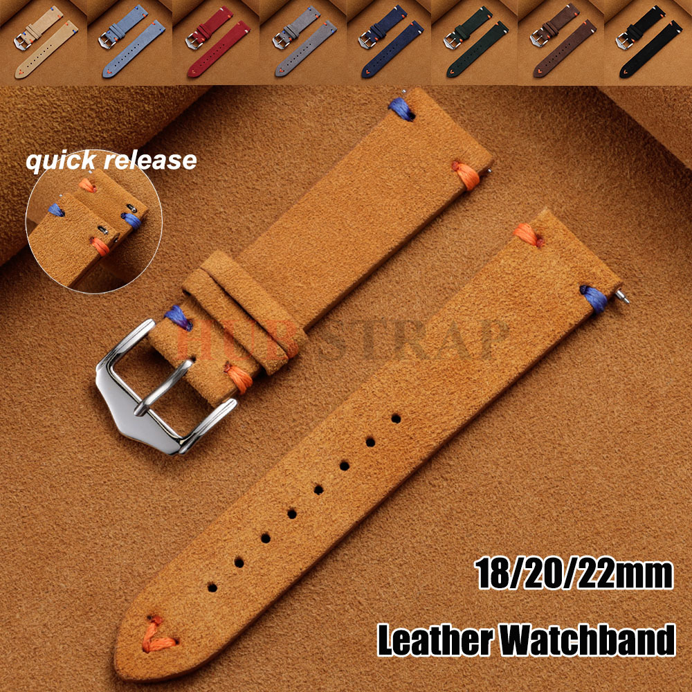 18mm 20mm 22mm Suede Leather S - Suede Strap Watch avis et prix
