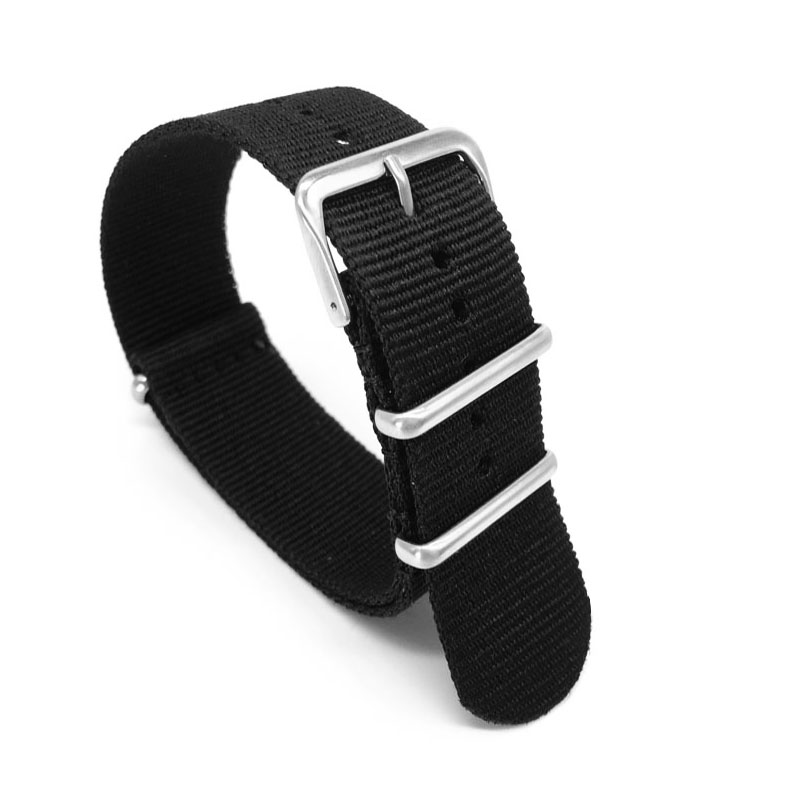 Black Nylon Strap for 16mm 18m - Nato Strap Nylon avis et prix